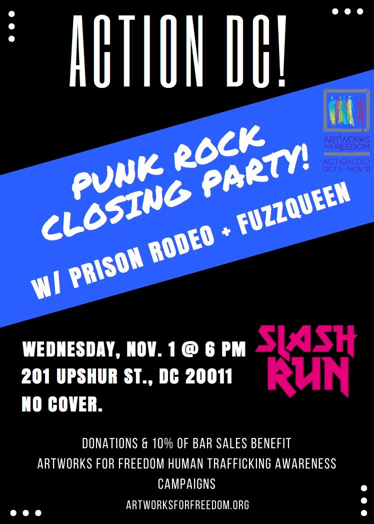 BYT's tweet photo. Head to @slashrundc for a night of punk and fundraising for @artworksfreedom! 
https://t.co/4AEGWg1vpl
#ActionDC https://t.co/tlNAXmxrRz