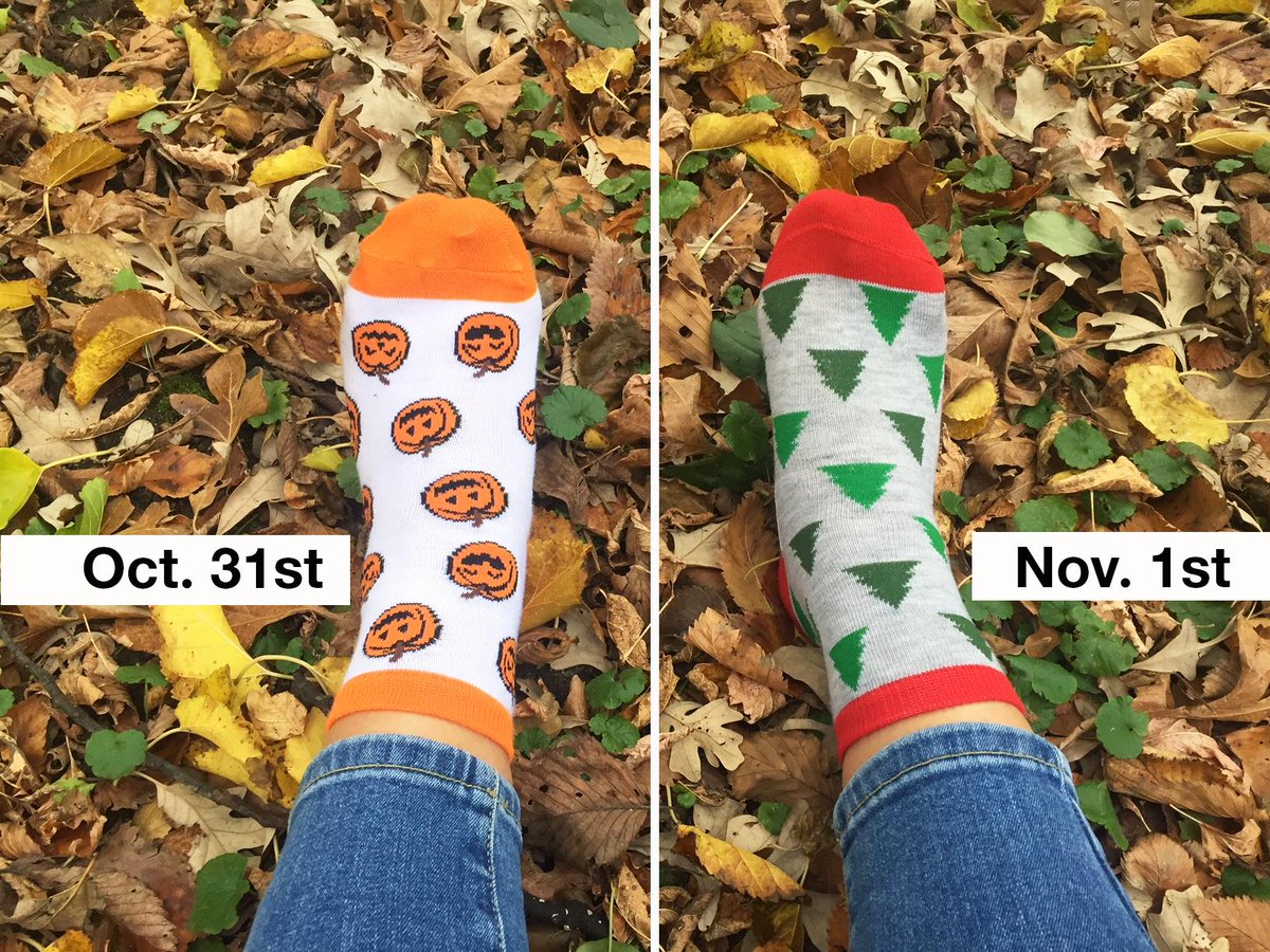 New month. New socks. 👐 ❤