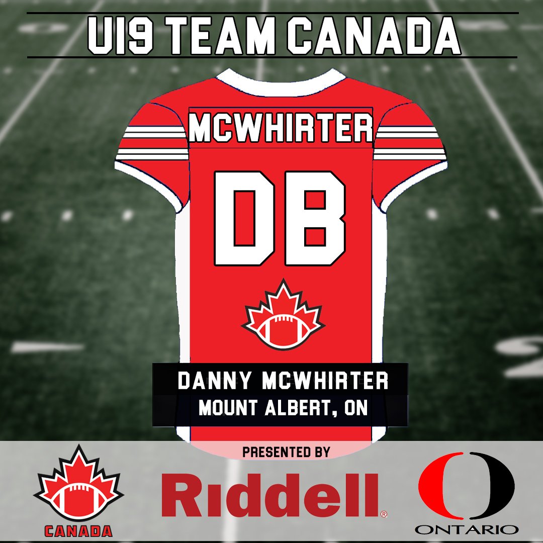 The U19 National Team welcomes Defensive Back, Danny McWhirter from <a href="/CURavens/">Carleton Ravens</a> #FCU19NT