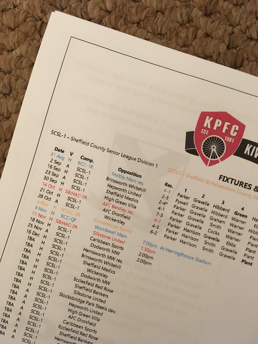 Programme all set for Saturday's game against <a href="/Grimethorpefc/">Grimethorpe Sports</a> Sports

Kick off 1.30pm <a href="/WalesHigh/">Wales High School</a> School

Programme £1, entry FREE!