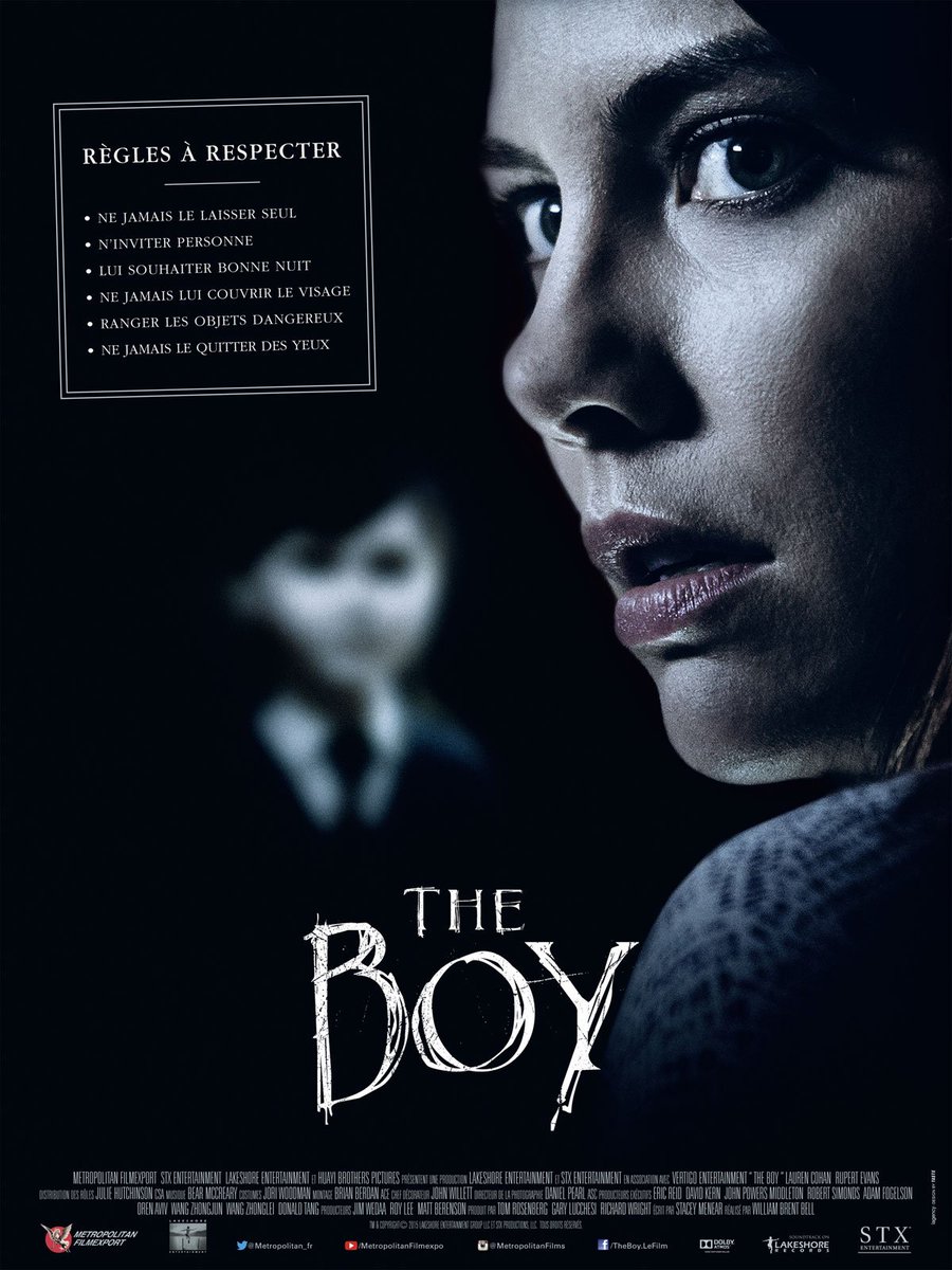 cinetud's tweet photo. Être la nounou d'une poupée de porcelaine renfermant l'âme d'un enfant, est-ce possible ? Découvrez #TheBoy avec Lauren Cohan ! 👻 #Halloween https://t.co/5U9gOi9cSj