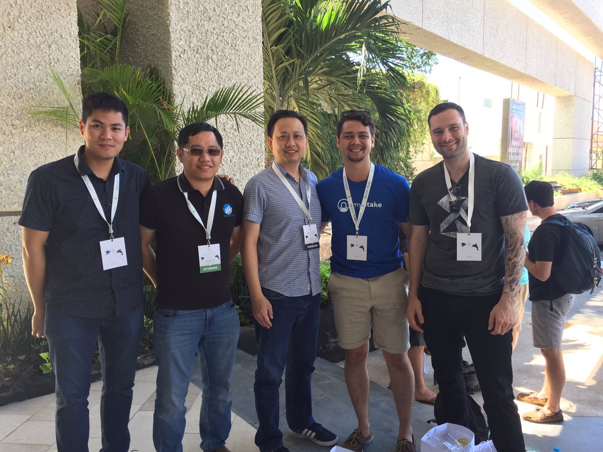 mgbmills's tweet photo. Hello to @etherscan at #Devcon3 with @Block8AU - Great to meet such leaders in the #Ethereum community https://t.co/Sf99YGwd5F