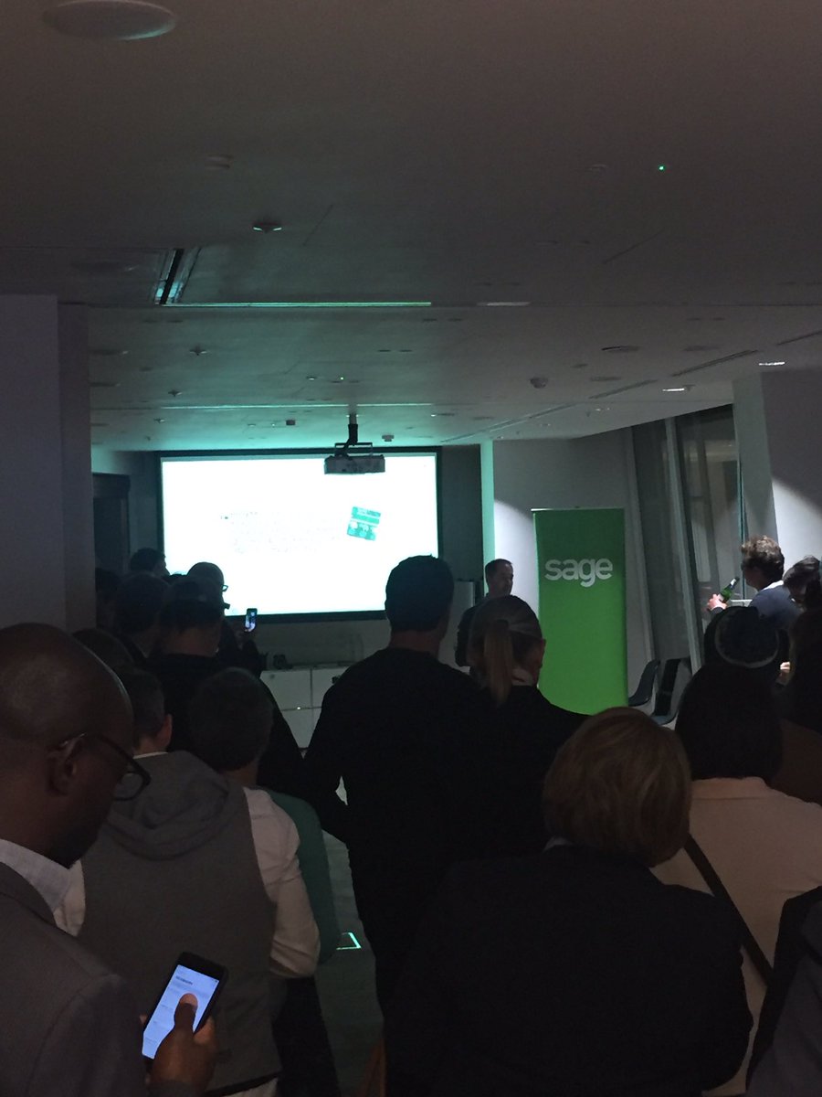 elliesilson's tweet photo. Room packed out for #sagetop100! So excited to meet you all, congrats for making the list #influencers #readytonetwork https://t.co/qKZJjlhmmX