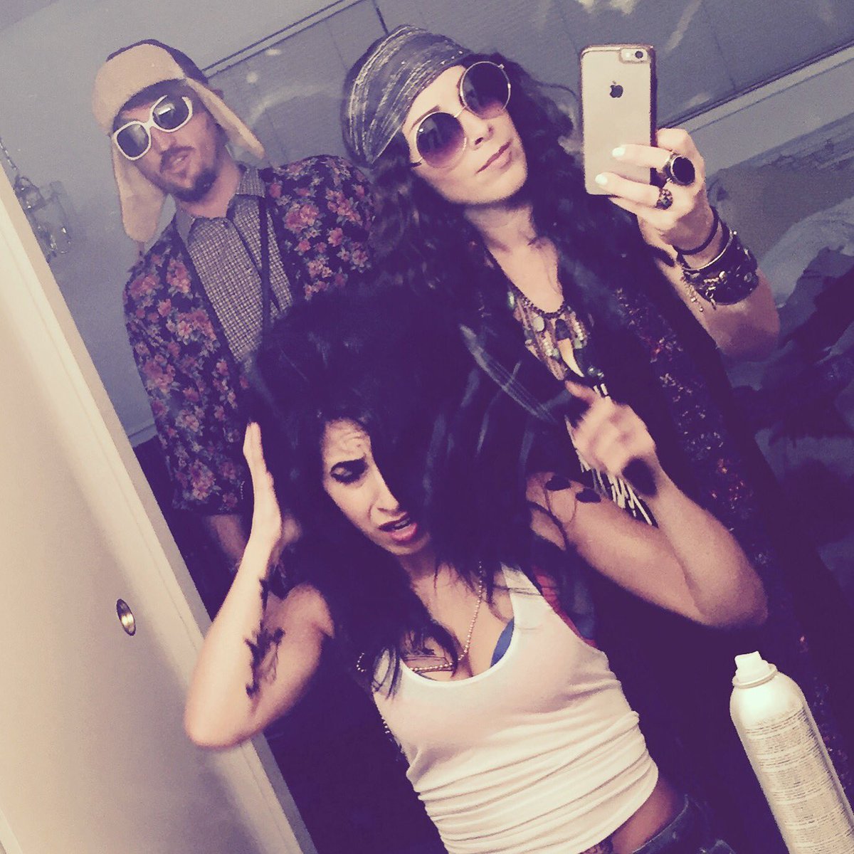 #halloween way before I started the #dearamy project #dearamyband as #amywinehouse and look at #kurtcobain and #janisjoplin #27club