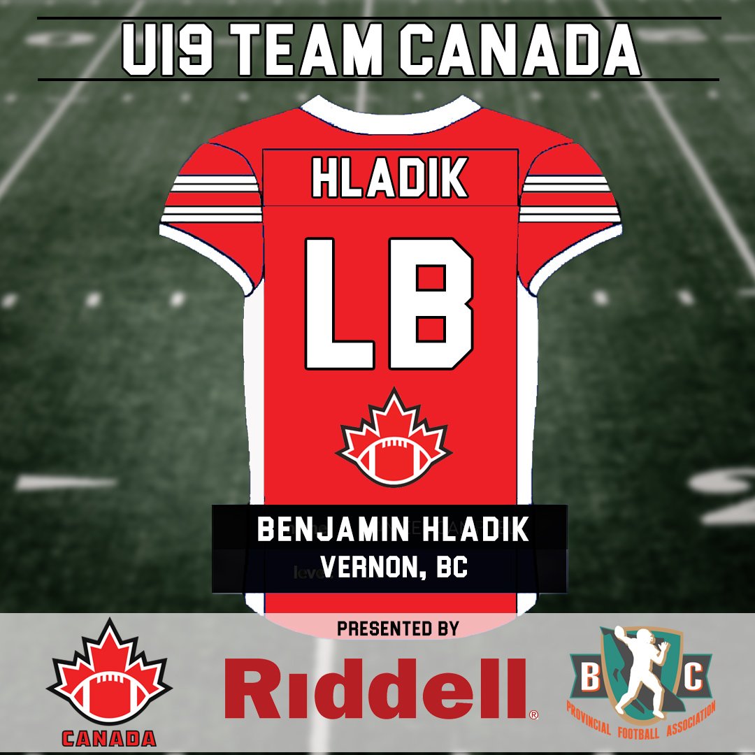 FootballCanada's tweet photo. The U19 National Team welcomes Linebacker Benjamin Hladik from @UBCThunderbirds #FCU19NT https://t.co/YCPC9Yk2DQ