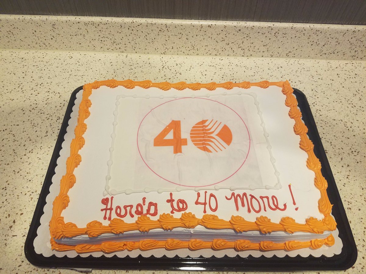 UKGInc's tweet photo. #KronosTurns40 all over the globe! Shoutout to Kronites in Noida &amp; Orlando for celebrating in [delicious] style. #WorkInspiredWeek https://t.co/SLTB5Ya7sv