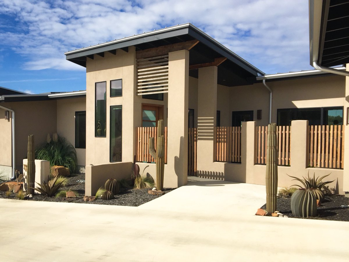 DesertSteel's tweet photo. Look at this property! Beautiful and sustainable #xersicape and #steelscape. No maintenance or water needed! #desertsteel #cactus #agave https://t.co/nn2VRaiZYS