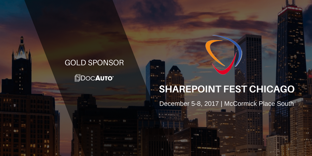 DocAuto_Vanessa's tweet photo. If you're attending @SharePointFestChicago be sure to stop by our booth to get a @Convgeek #SharePoint2016 book: https://t.co/3tvPR9fhsi https://t.co/cTU7s8bJyQ