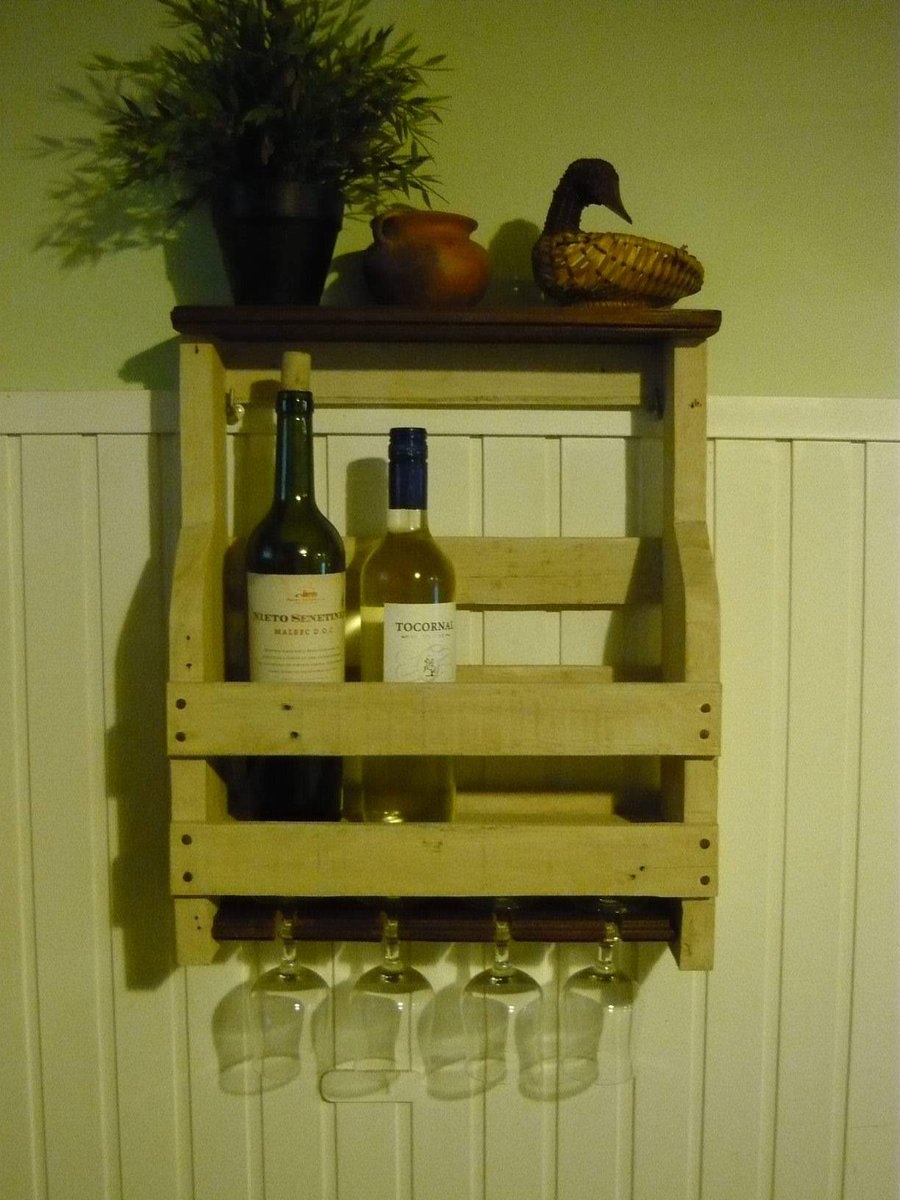 iRecyclart's tweet photo. Porta Botellas De Vino Y Copas / Pallet Wine Rack : https://t.co/lpmTyc5vyW - #Kitchen #PalletWineRack #RepurposedPallets https://t.co/CkWz3v6SxH