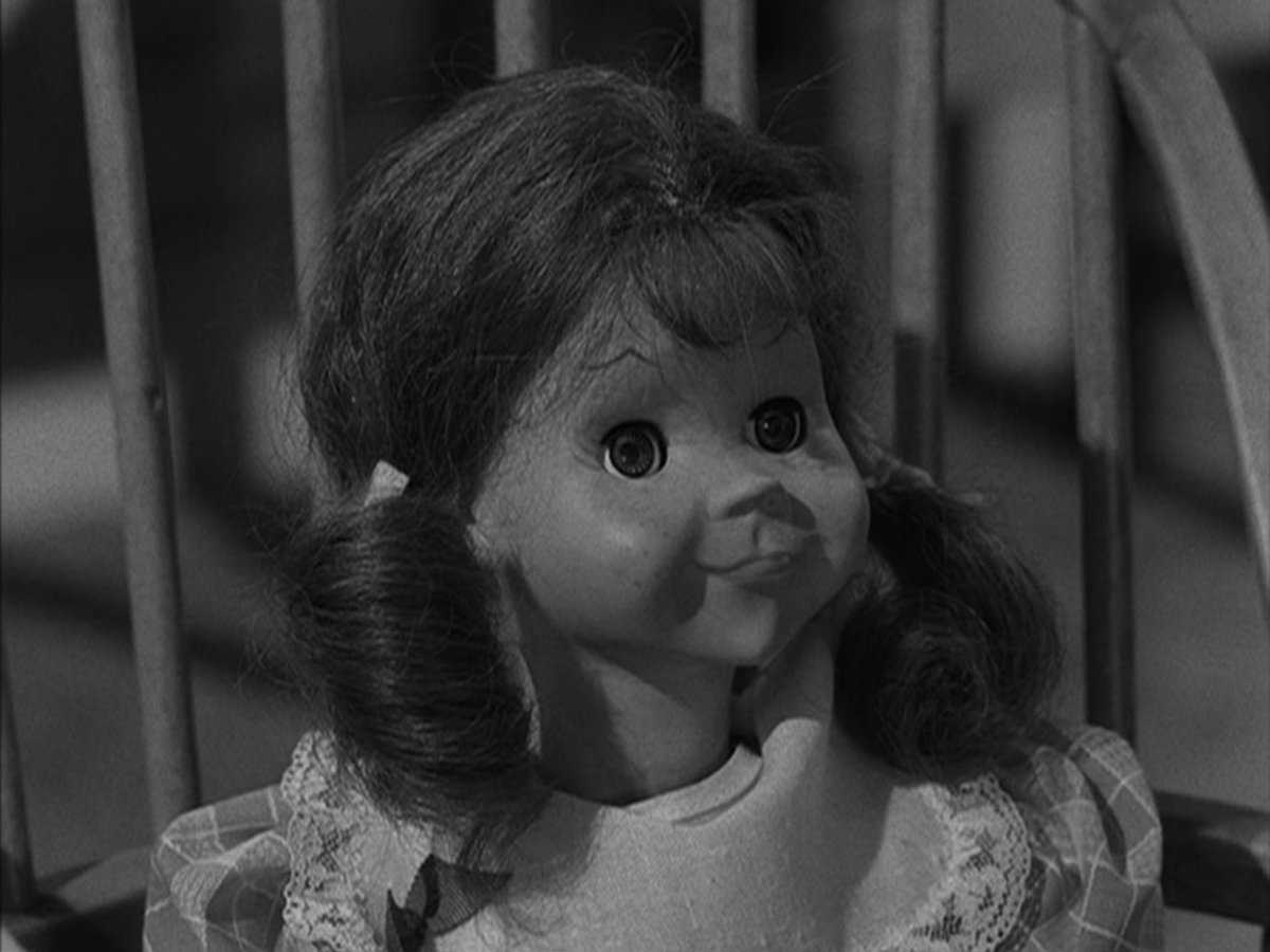TheNightGallery's tweet photo. Nov. 1, 1963: TZ's "Living Doll" debuts. A man's life is turned upside down when his stepdaughter's new doll takes a fierce dislike of him. https://t.co/V8yaxlcnAc