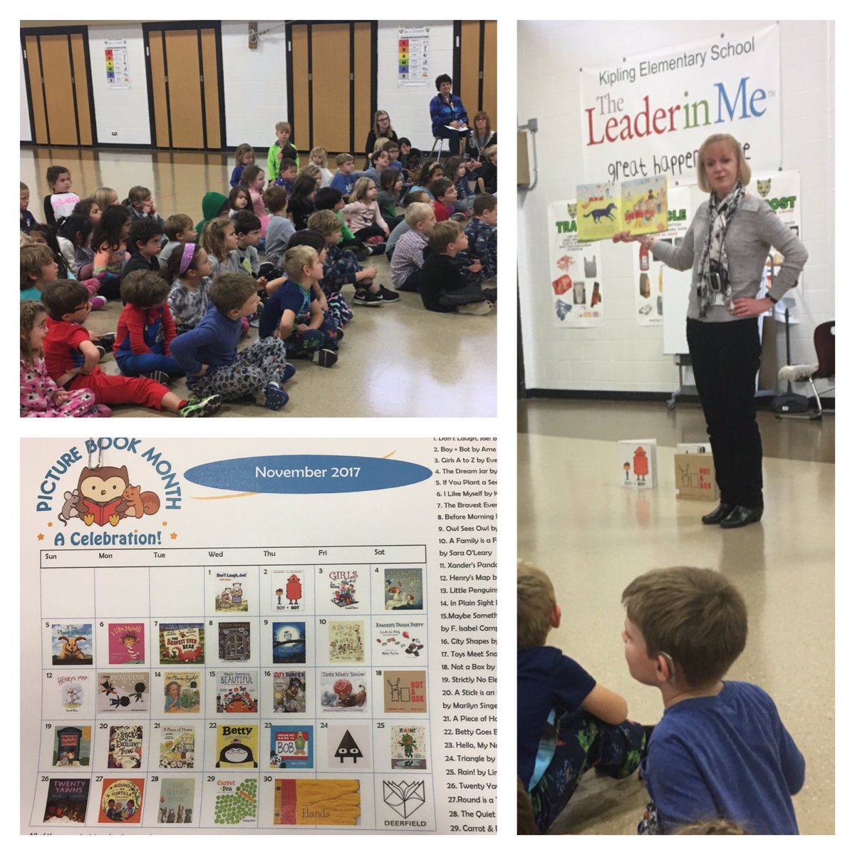 Loving our visit from The Deerfield Library. So many good books on the list! #picturebookmonth #kip109 #engage109
