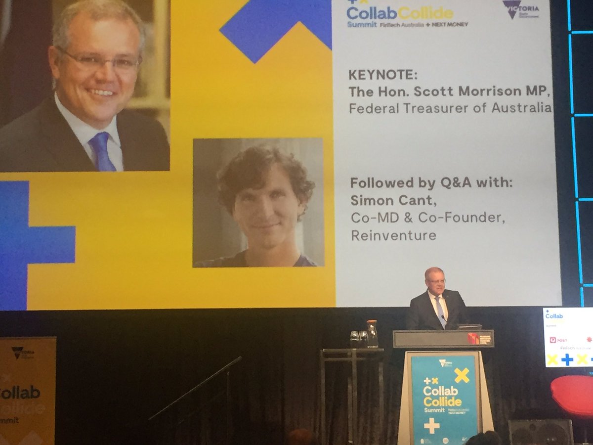 Opening address <a href="/IntersektFest/">Intersekt Festival</a> by one of #Fintech largest supporters <a href="/ScottMorrisonMP/">Not ScoMo</a>. <a href="/BRICKX/">BrickX</a>