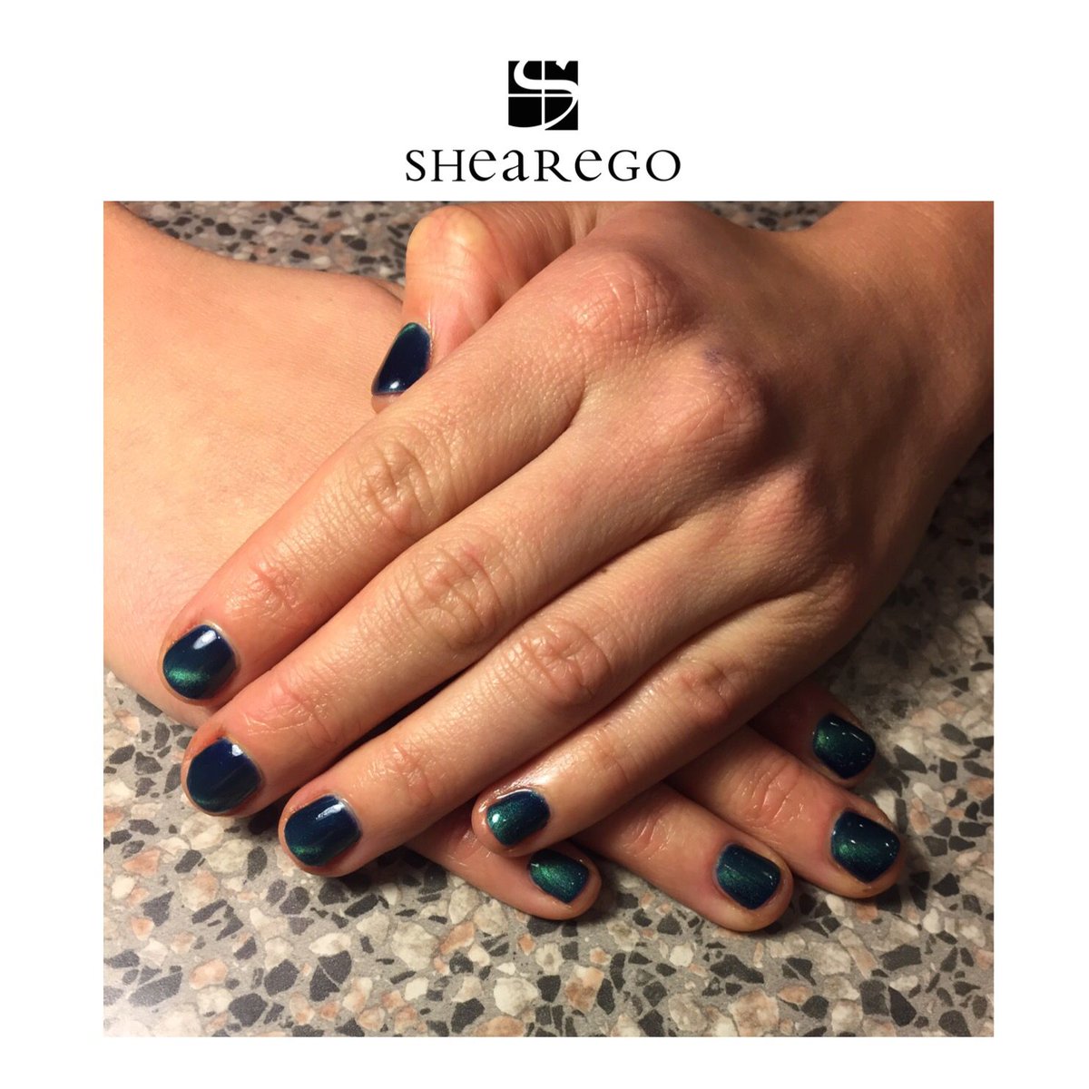 ShearEgo's tweet photo. Beautiful Evo gel manicure done by nail tech Becca using a magnetic mermaid inspired color! #shearego #nailtech #weareshearego #evogel https://t.co/wMLCakY7vG