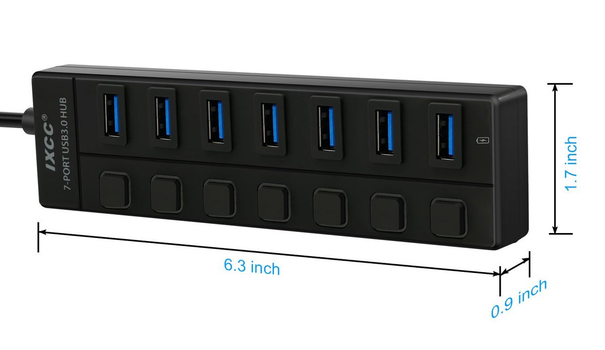 iXCCOfficial's tweet photo. Save 35% on our new 7-Port USB 3.0 Hub w/ dedicated charging port on https://t.co/UtiwVe2Fng! Link: https://t.co/QjhD9Qd9WI 
#dealsplus https://t.co/VY6jwLblWY