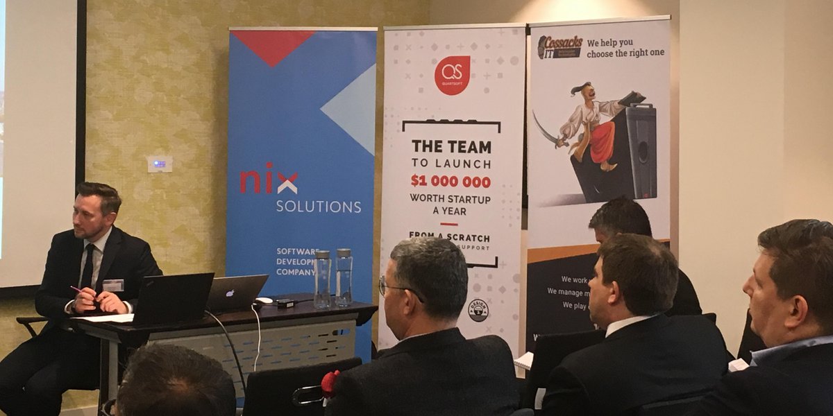 QuartSoft's tweet photo. Photo taken at Emerging Europe event, May 2017. Outsourcing in Ukraine. #quartsoft #events https://t.co/pC2Jk5ICSz