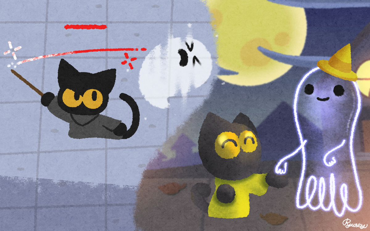 Ryusey 今年もかわいいgoogle Doodle １年で変わったなぁ Googledoodle Momothemuse ハロウィン17 ハロウィン ハッピーハロウィン Halloween17