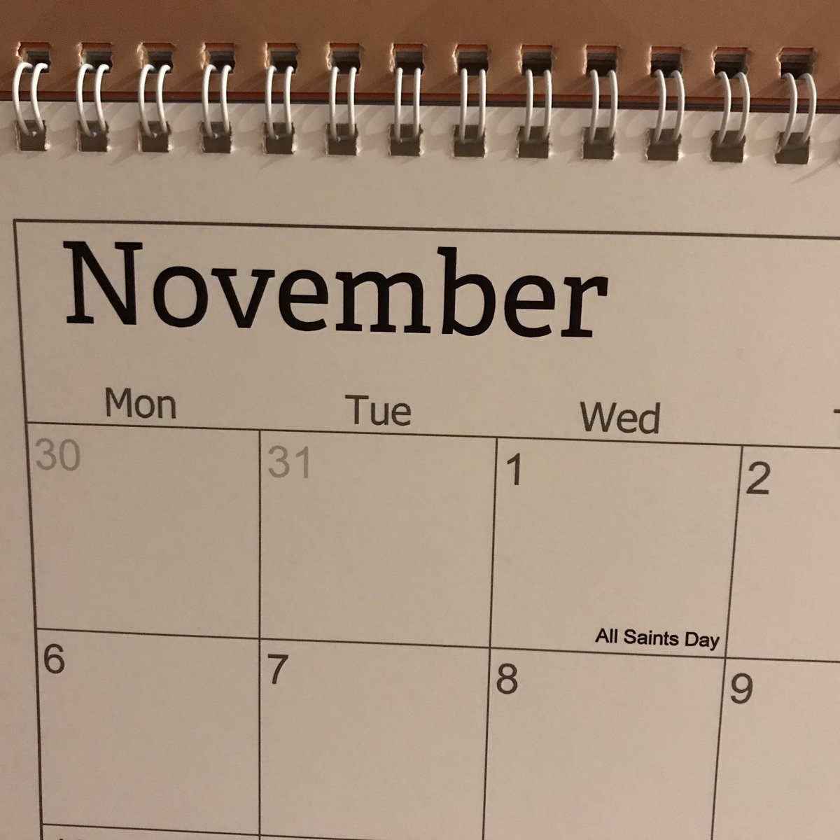 chrisjcarr's tweet photo. For those wondering when All Saints Day is, I know where it's at. https://t.co/tgRVA0Nib9