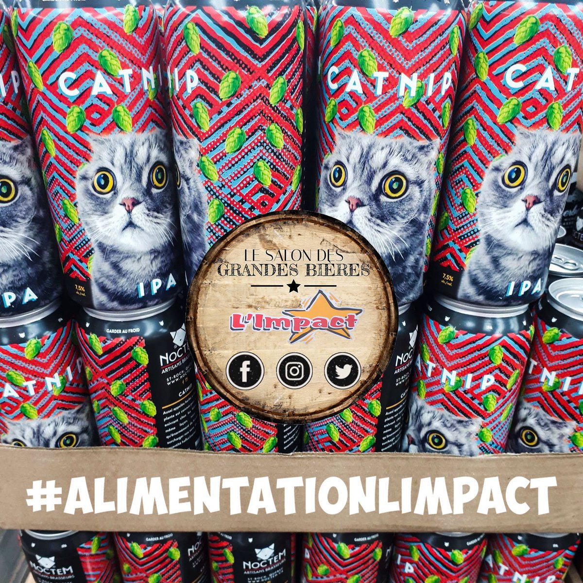 Alim_Impact's tweet photo. Retour de la catnip de Noctem Artisans Brasseurs &amp; de la NEIPA de bièrerie Shelton!
#alimentationlimpact #catnip #Shelton https://t.co/4OqVmozPVY