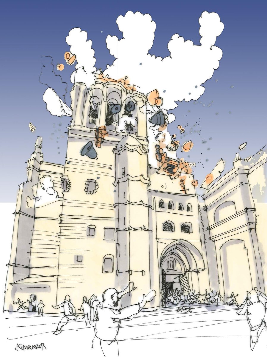 Así debió ser la escena exacta en la plaza de Coria a las 10 de hoy ha 262 años