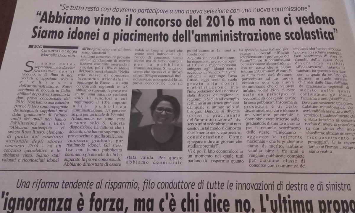GiFaTut's tweet photo. @valeriafedeli #idoneifantasma  in ruolo come da dlgs 59/17 oppure ricorsi garantiti
#primaifantasmi ; #Idoneifantasma https://t.co/bprzNI0ec9