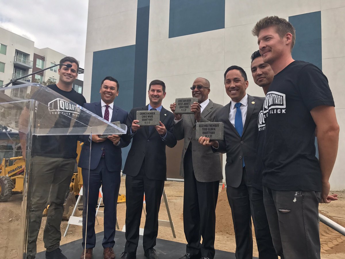ChrisWardCA's tweet photo. Excited for @QuartyardSD to transform another #eastvillagesd block w/ smart design &amp; community partnerships. #yourcityblock https://t.co/LBA5rFvxn7