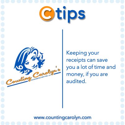 CountingCarolyn's tweet photo. Make sure your are saving your receipts https://t.co/IRNgvla1TE