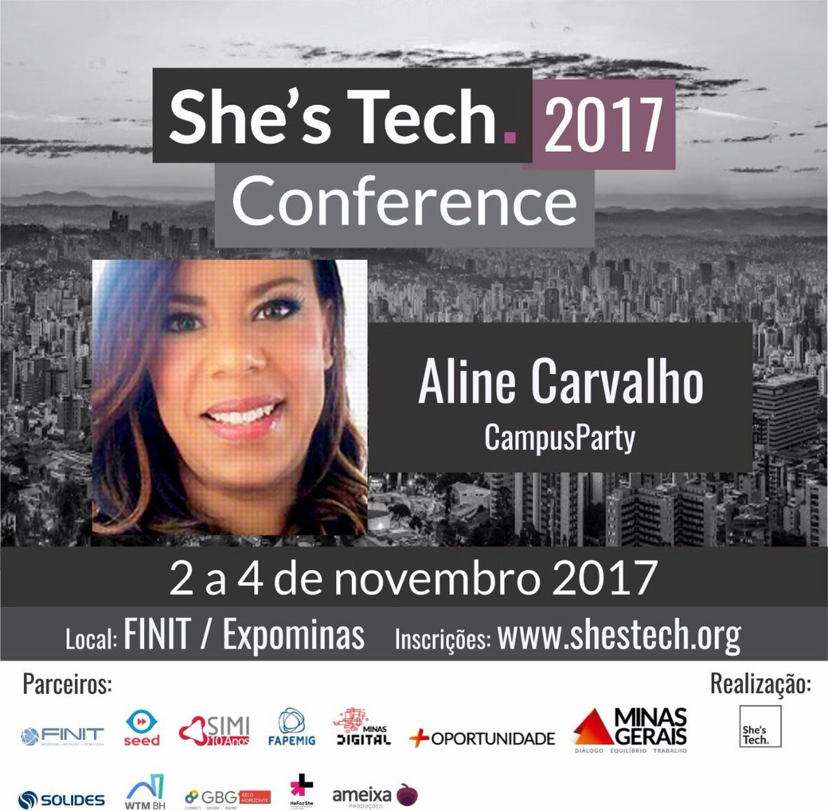 CampuserosClub's tweet photo. Meninas que vão para a #CPMG2 participem das atividades da #ShesTechConference dentro da arena de negócios da @finit_mg 👩💻 https://t.co/0diztsk4V2