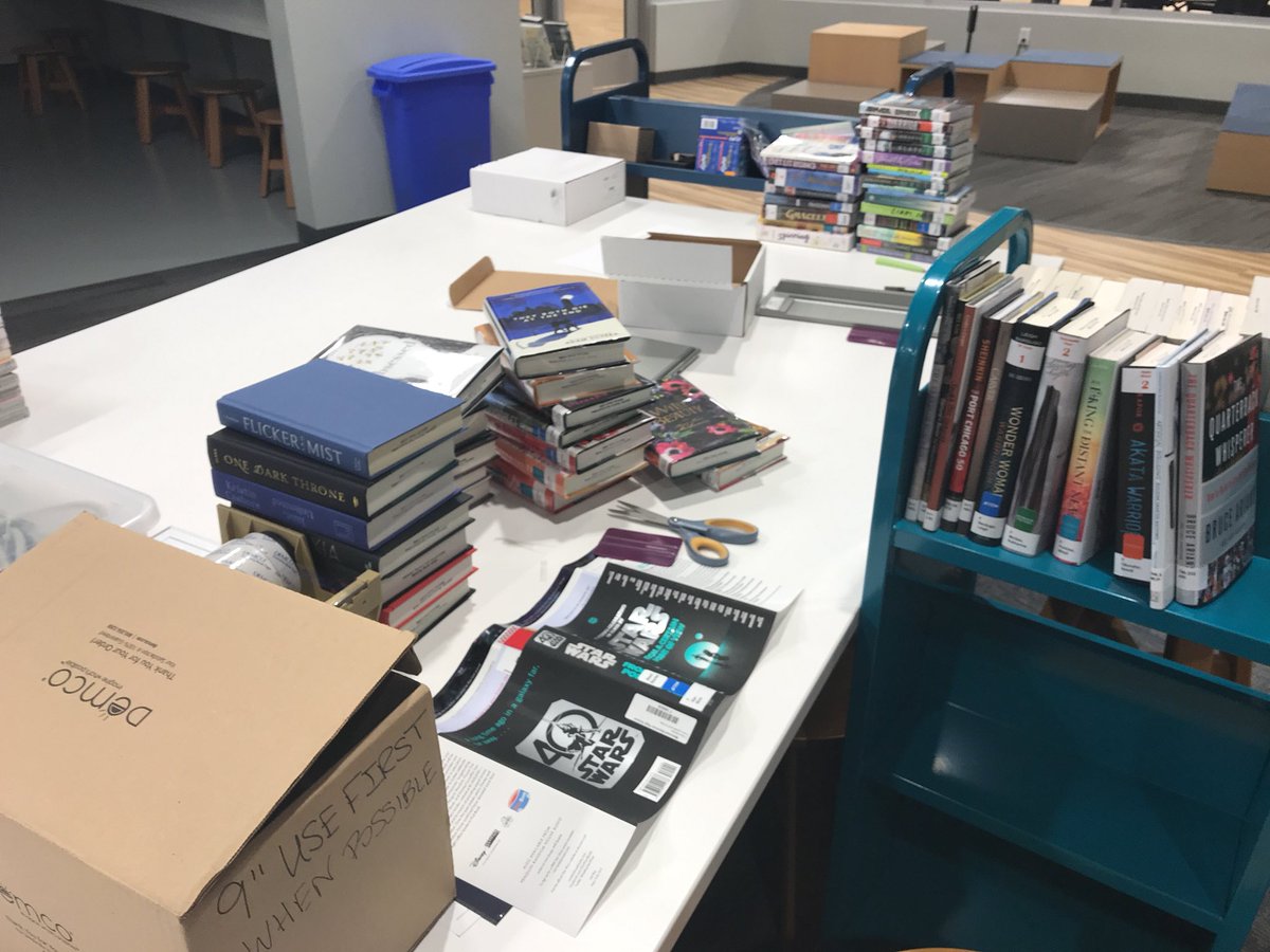 LibraryMSHS's tweet photo. New books are almost ready! Start checking the display table to find a brand new read! https://t.co/kpsh2jUQbh