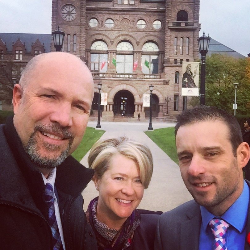 SeanGalloway's tweet photo. At Queens Park. ReThink London and The London Plan wins #OPPI Award of Excellence. Couldn't have done it without these guys. #urbanplanning https://t.co/XcQDEaCWxd