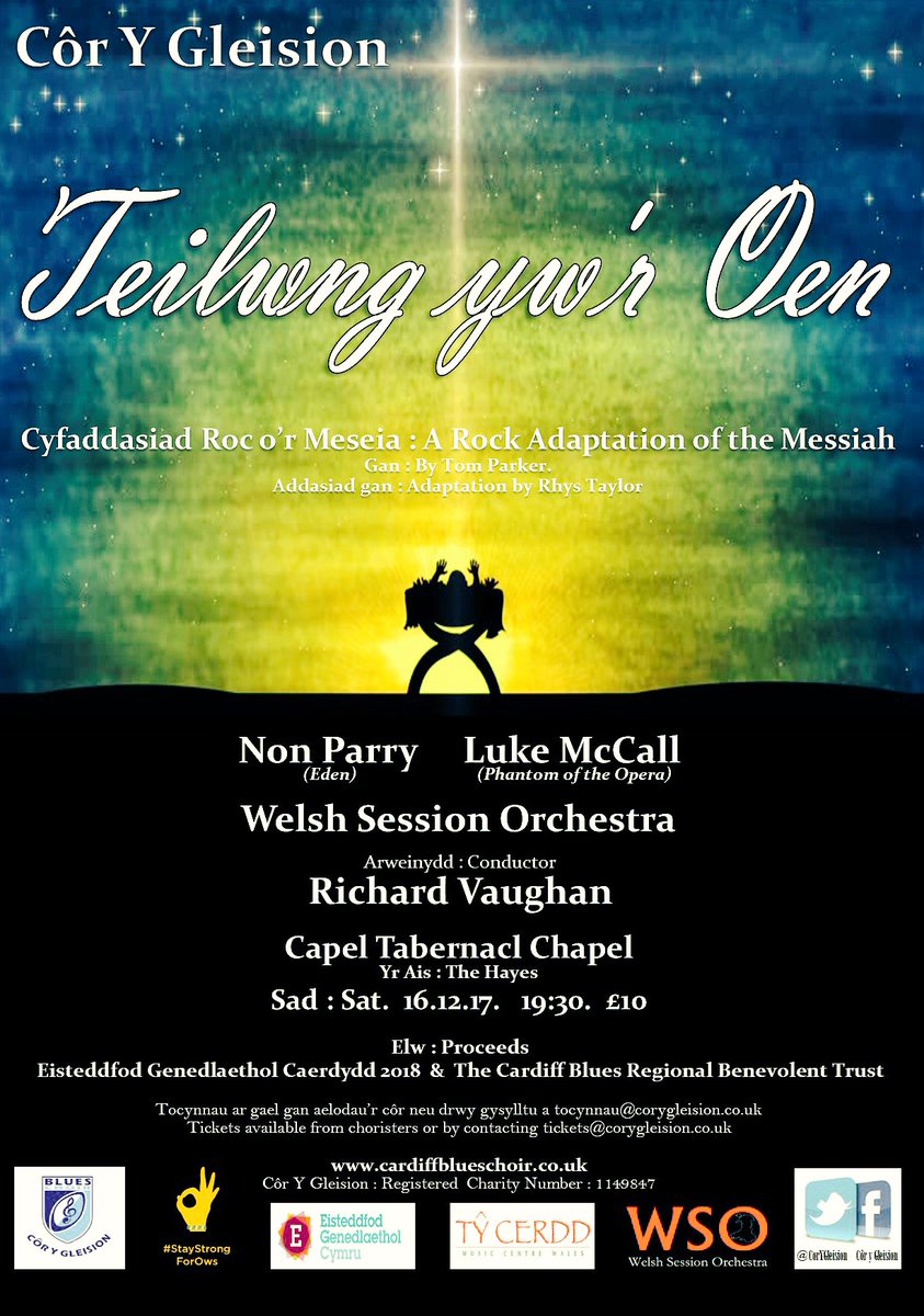 CorYGleision's tweet photo. Calan Gaeaf drosodd felly cyfrifwch lawr i Nadolig nesa! 🎄Tocynnau Cyngerdd Nadolig ar werth nawr tocynnau@corygleision.co.uk #yagym https://t.co/BlovnLyorr