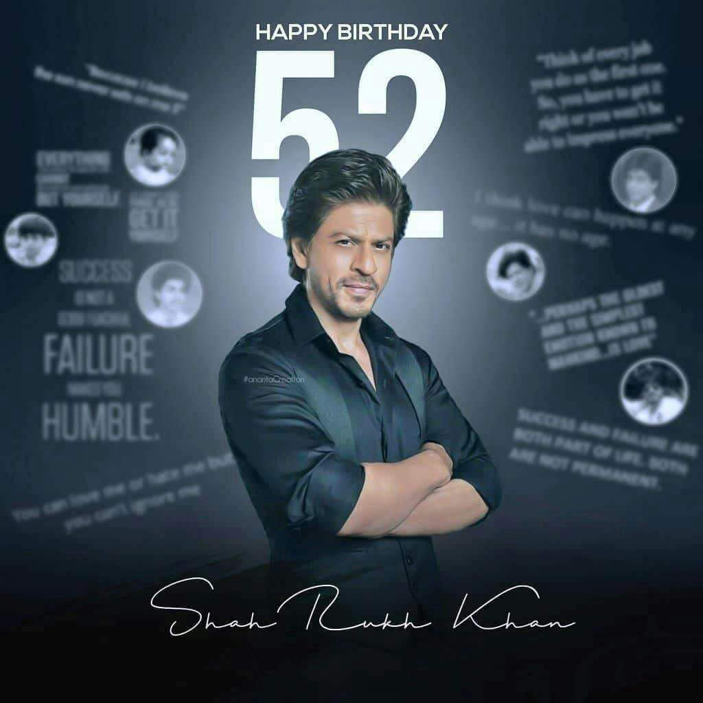 Happy Birthday the king of Bollywood our boss SHAH RUKH KHAN.. the pride of INDIA 