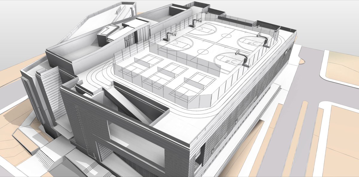 hc_architects's tweet photo. Coolest part of the Human Performance Center @DixieState? The indoor track that connects to an open-air rooftop via a suspended sprint track https://t.co/FrgwaFOkLw
