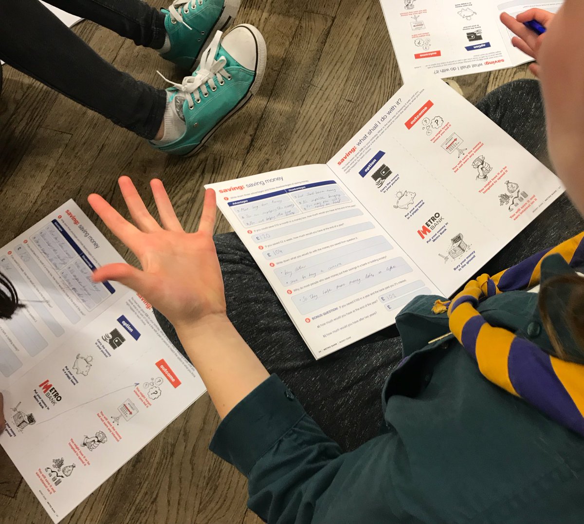 ParkScouts's tweet photo. Our Scouts enjoyed a visit from the @MetroBank_Help team this evening. It’s never too early to learn how to save! https://t.co/zk1GFHPLaq