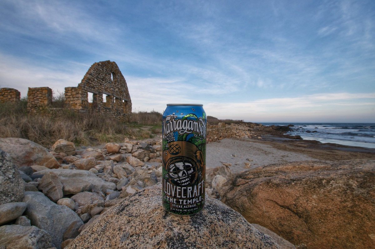 "Blue, green, grey, white, or black; smooth, ruffled, or mountainous; that ocean is not silent." #HPLovecraft <a href="/gansettbeer/">Narragansett Beer</a> #WeirdWednesday