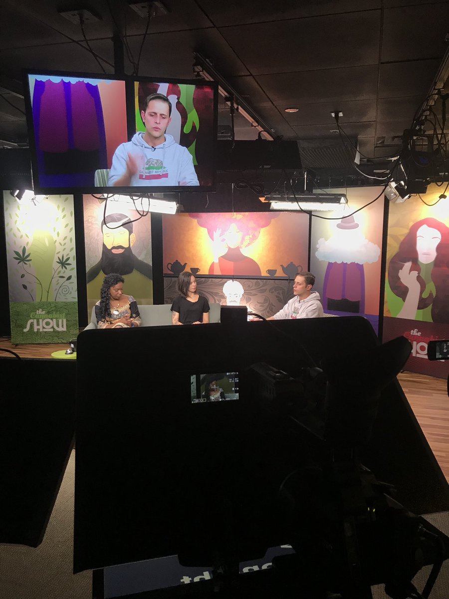 Taping our show right now. This week’s episode will feature Natasha Irizarry, CEO of Stashbox. #AllThingsWeed