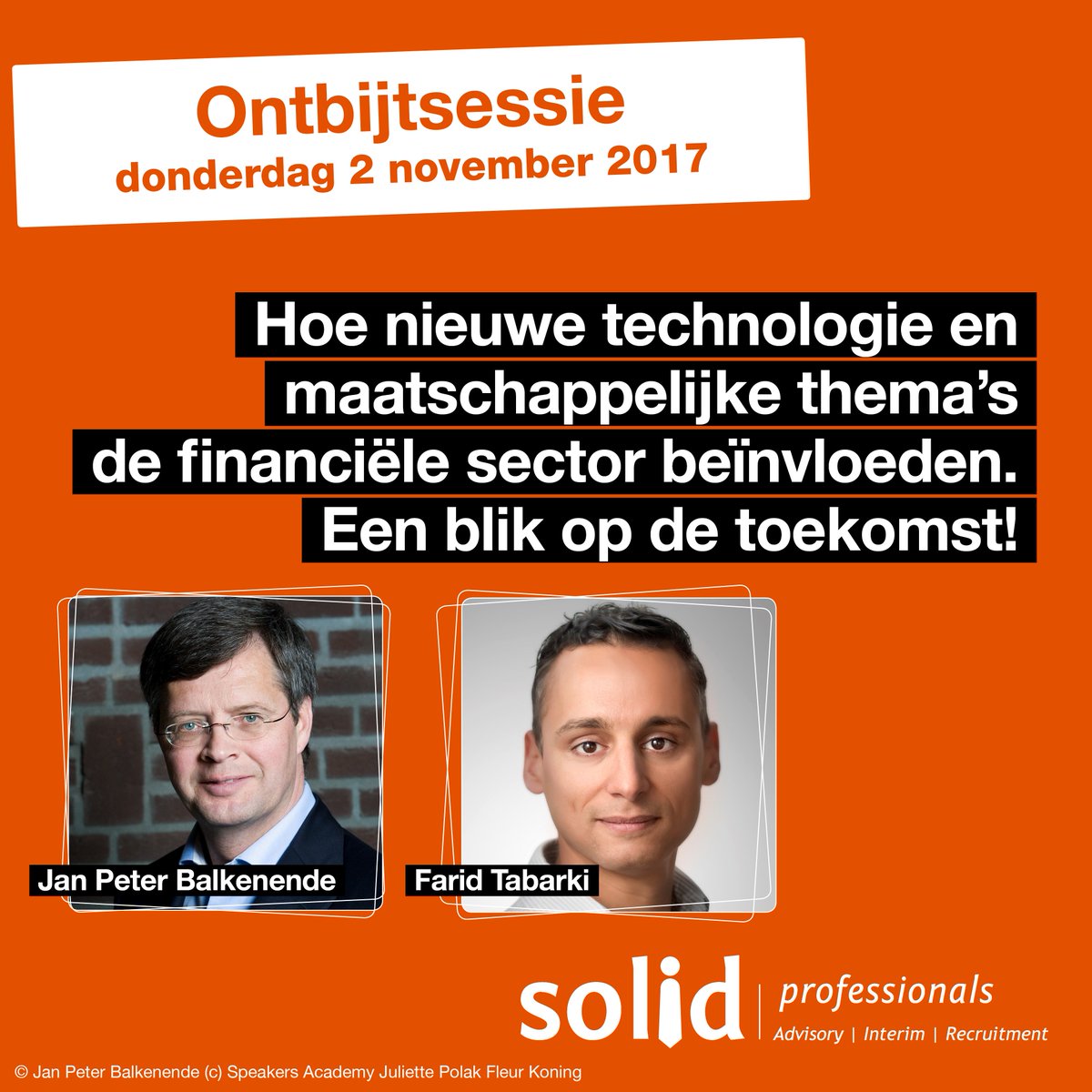 Morgen is zover: onze jubileum ontbijtsessie, waarin we samen met Jan Peter Balkenende en Farid Tabarki een blik werpen op de toekomst!