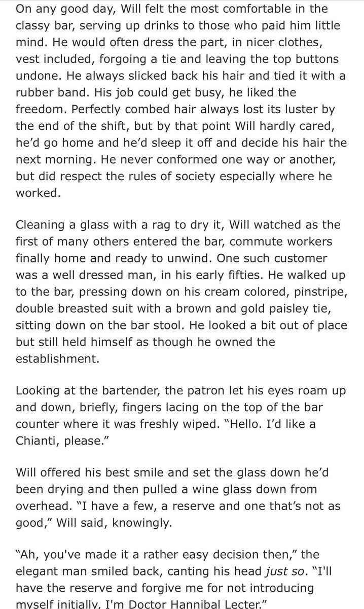 "A Moth to Flame" Ch. 1/7  archiveofourown.org/works/12600260… #GenderFluidWill #Hannigram #Hannibal #CanonAgedWillHanni  w/<a href="/Destinyawakened/">destinyawakened.bsky.social</a>