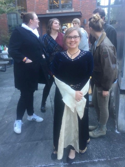 GTliberalarts's tweet photo. Check out the awesome costumes our students came up with for #HistoryCon2017! Also, spy Dean Tone in his plague doctor ensemble @TechHSOC https://t.co/bLo9kvtJfG
