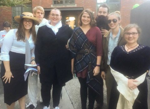 GTliberalarts's tweet photo. Check out the awesome costumes our students came up with for #HistoryCon2017! Also, spy Dean Tone in his plague doctor ensemble @TechHSOC https://t.co/bLo9kvtJfG