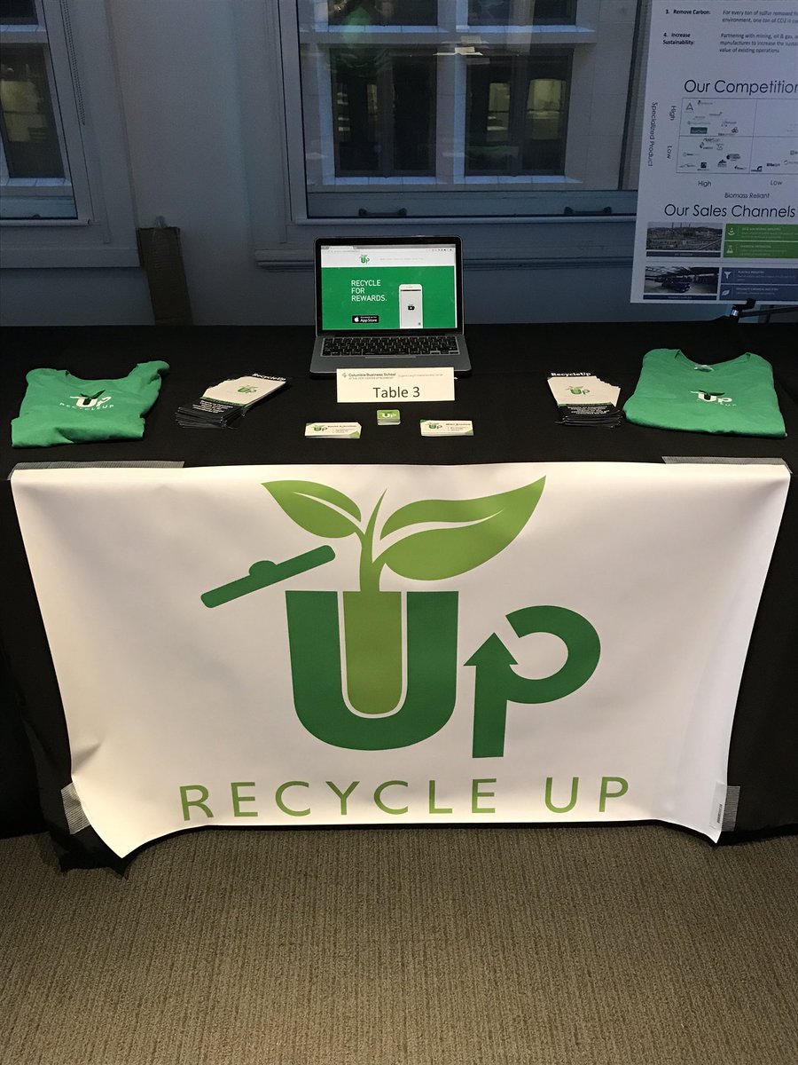 Recycle_Up's tweet photo. Come check us out at the CBS Venture Fair downtown! #CBSstartups #LangFVF @LangCenter_CBS https://t.co/kLboA2SB1I