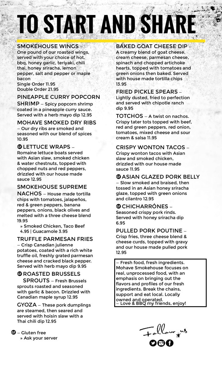 MohaveSMKhouse1's tweet photo. Check out our brand new menu! - Don't worry Red Deer; We kept your favourites!!
#RedDeer #NewMenu #RedDeerNightOut #ExploreRedDeer https://t.co/EErv8OA3z4