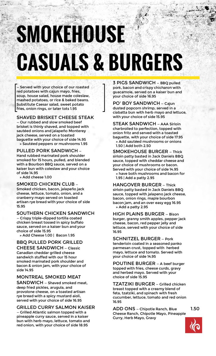 MohaveSMKhouse1's tweet photo. Check out our brand new menu! - Don't worry Red Deer; We kept your favourites!!
#RedDeer #NewMenu #RedDeerNightOut #ExploreRedDeer https://t.co/EErv8OA3z4