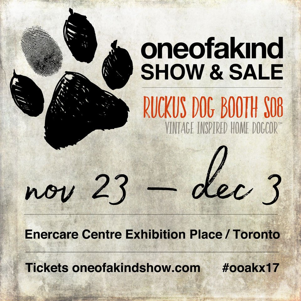 The countdown is ON! 21 more sleeps until #OOAKX17 Booth S08 is your one stop shop for vintage inspired home dogcor™ #OOAKDiaries #handmade