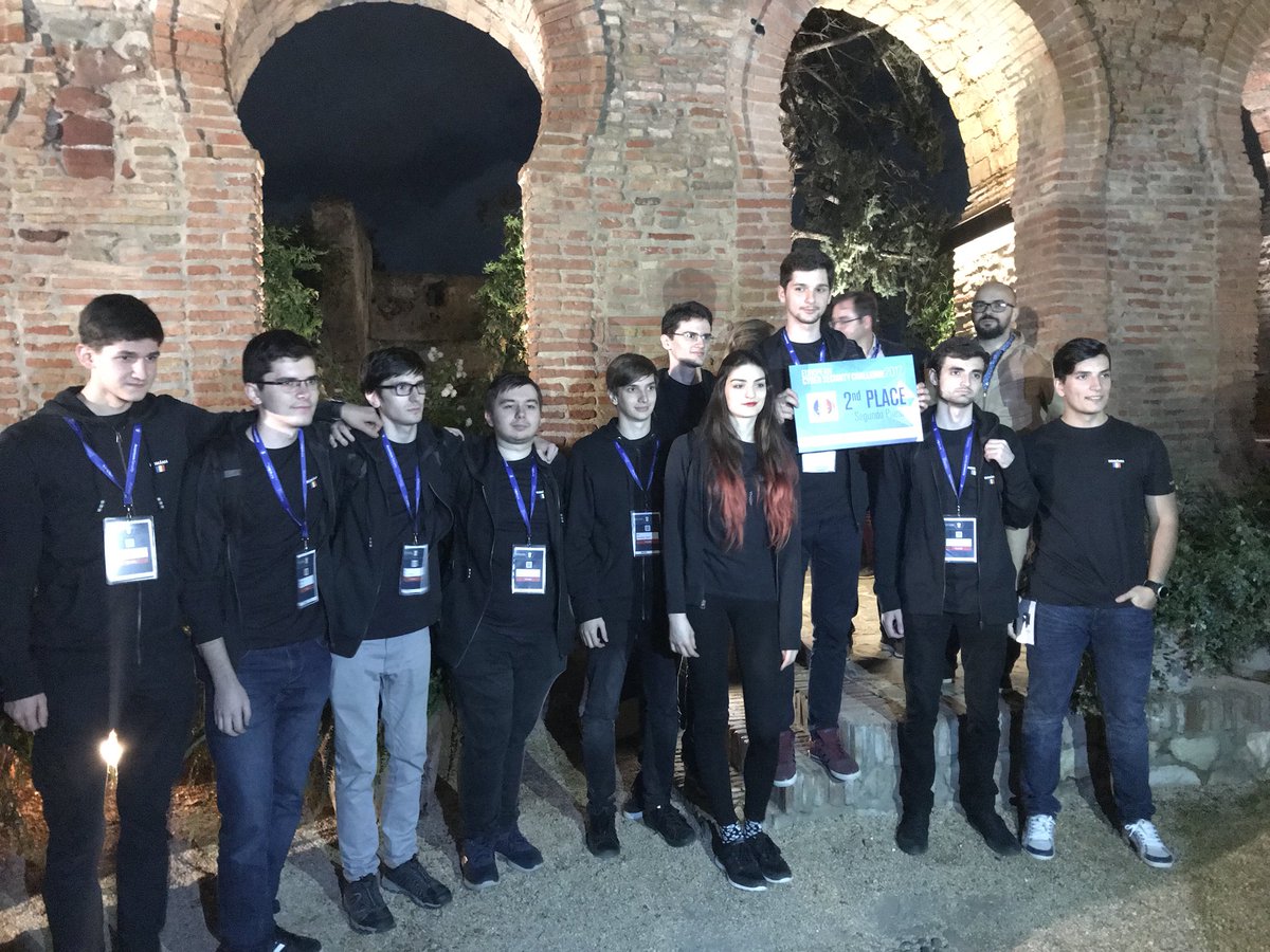 CatalinCosoi's tweet photo. Second place at #ECSC2017 out of 15 participating countries! Congrats Romania! https://t.co/HiSiE8iXDQ