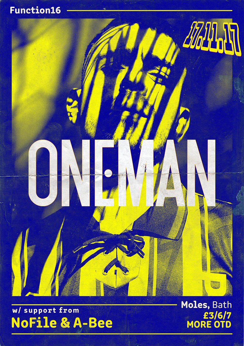 Function_16's tweet image. Next one from us is @djoneman on Friday November 17th at @molesbath
Tickets moving quickly ☛ bit.ly/OnemanF161