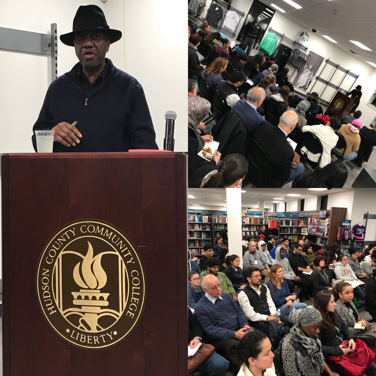 HudsonCCC's tweet photo. Reading and Discussion - guest speaker Terry Williams, Author of Teenage Suicide Notes #hcccfall2017 #TerryWilliams #TeenageSuicideNotes https://t.co/E4EnMR9x6y