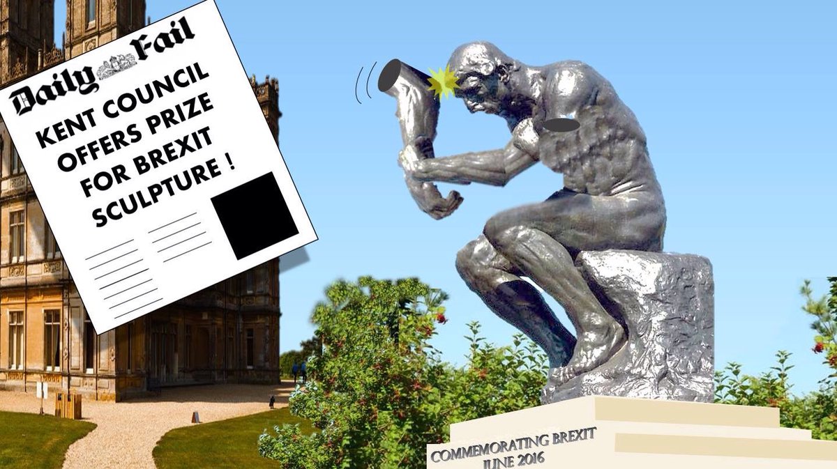 TheTheresagraph's tweet photo. BREXIT SCULPTURE Please RT thanks! @acgrayling @ukipnfkn @stopthetories #stopbrexit #brexit #EU #memes #noconfidence https://t.co/ysxEdlYDOv https://t.co/4r2idUtM92