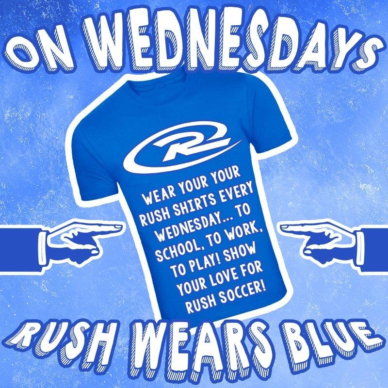 RushSoccer's tweet photo. Wear your Rush blue every Wednesday + use #RushBlue in your captions! 🔵⚽️ https://t.co/R5IQaodWnz