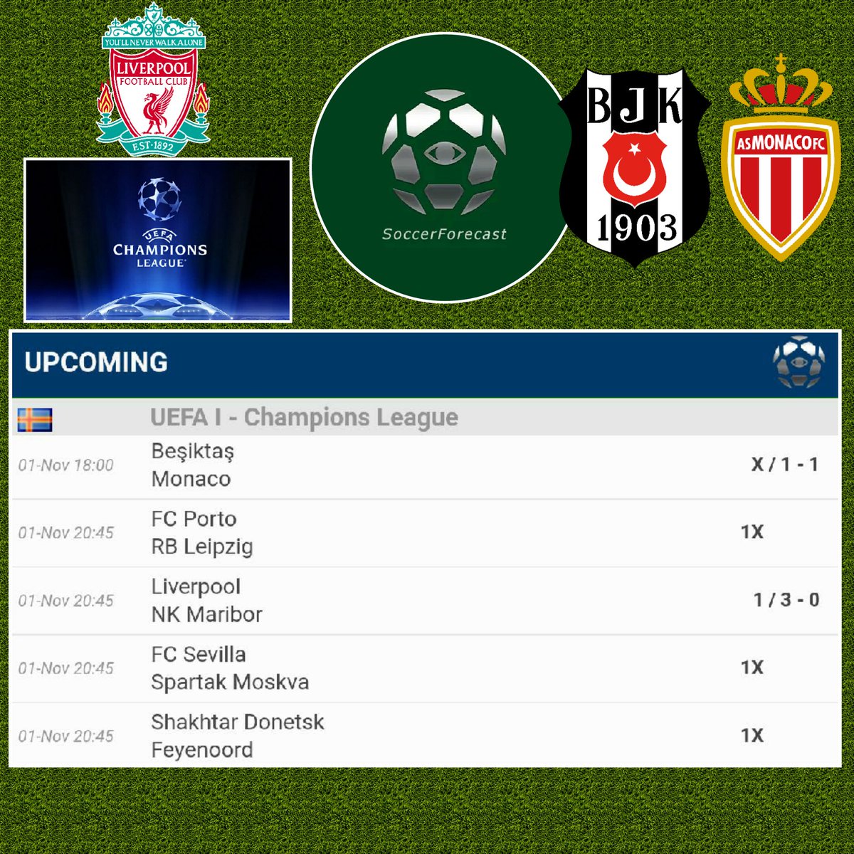 SoccerForecast1's tweet photo. Todays correct forecasts #soccer #football #足球 #Apple #Android #iOS #calcio #ChampionsLeague #FCPRBL #Liverpool #shaFEY #BESASM #sevspa https://t.co/v5Cuo3w1tm