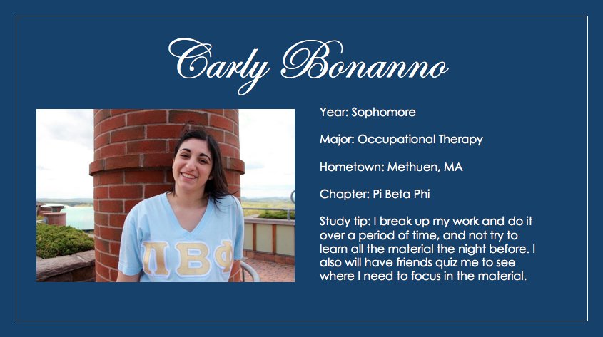 Meet our October winner, Carly!
